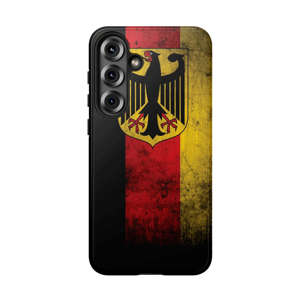 German Flag iPhone Case | Vintage Distressed German Eagle | Premium Dual Layer Protective Cover | Patriotic German Gift