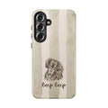 Dachshund iPhone Case | Vintage Wiener Dog Sketch 'Beep Beep' | Dual Layer Protective Cover | Premium Gift for Dachshund Mom